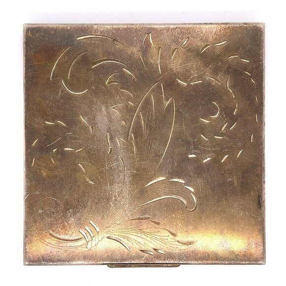 VTG Estate American Beauty Sterling Silver Make-Up Powder Compact! 122